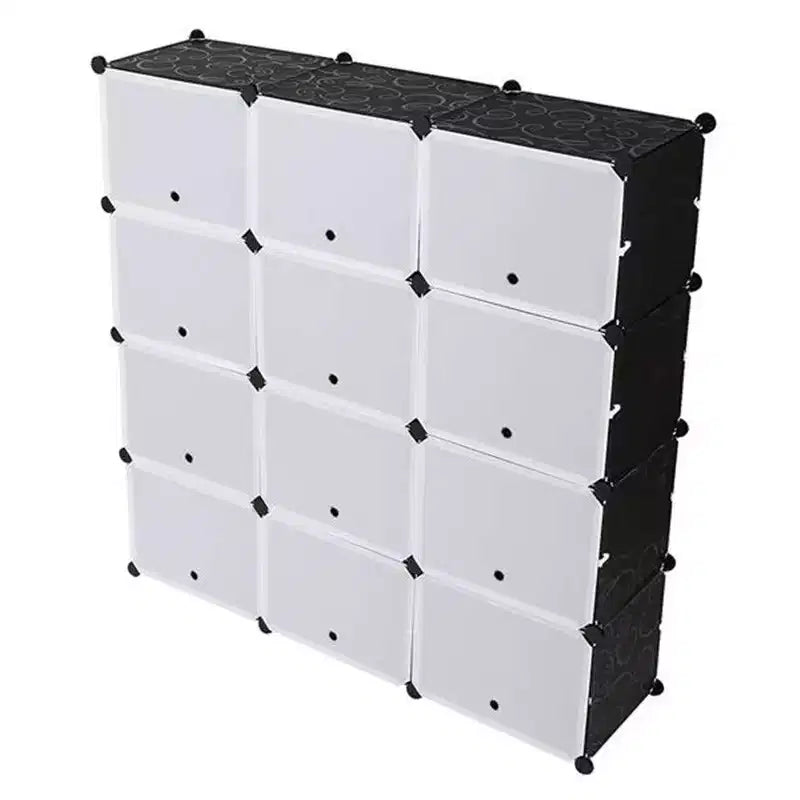 Scaffale modulare a cubo con cassetti