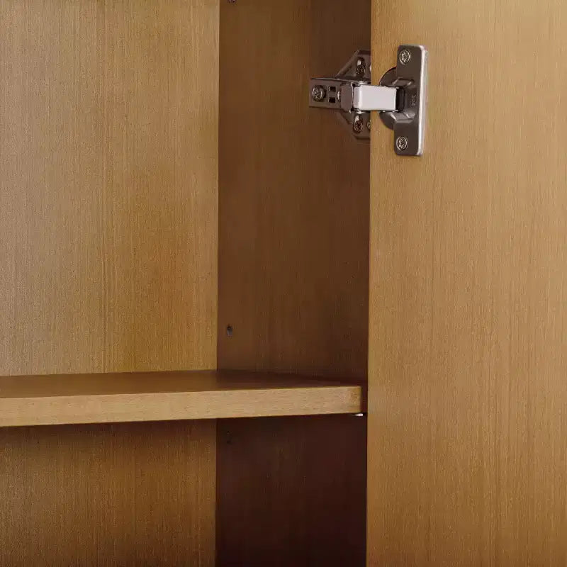 Pensile sopra WC con ante scanalate e gambe in legno massello