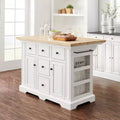HomeStock 36 in.H Wood Kitchen Islands with 2 Doors and 2 Shelves
