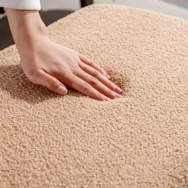 Panca Pouf Contenitore in Finta Pelliccia con Vano Nascosto