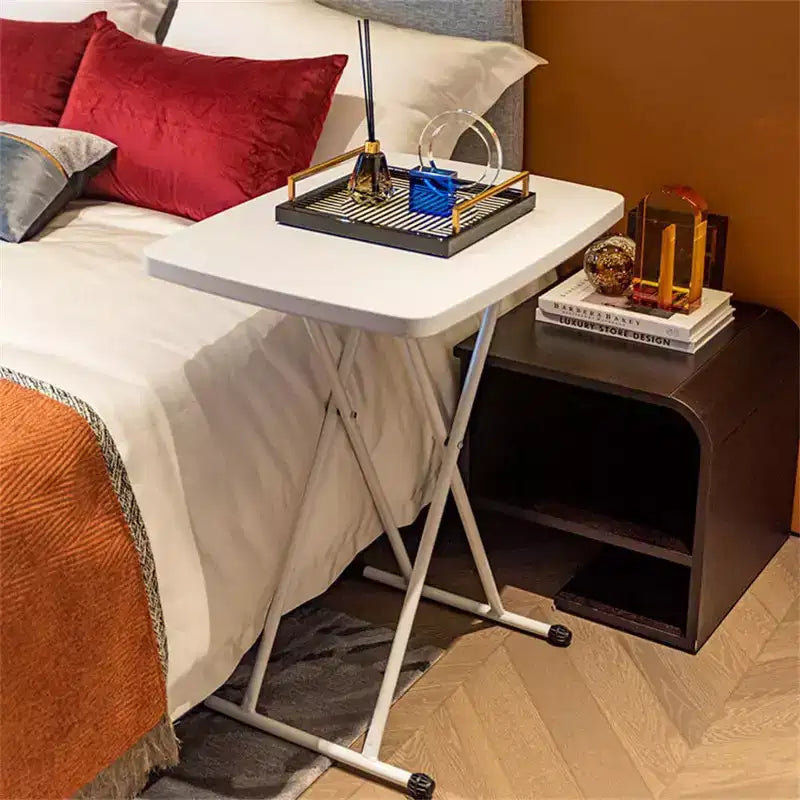 Tavolo Pieghevole Regolabile con Piano in Plastica – 76 x 50 cm