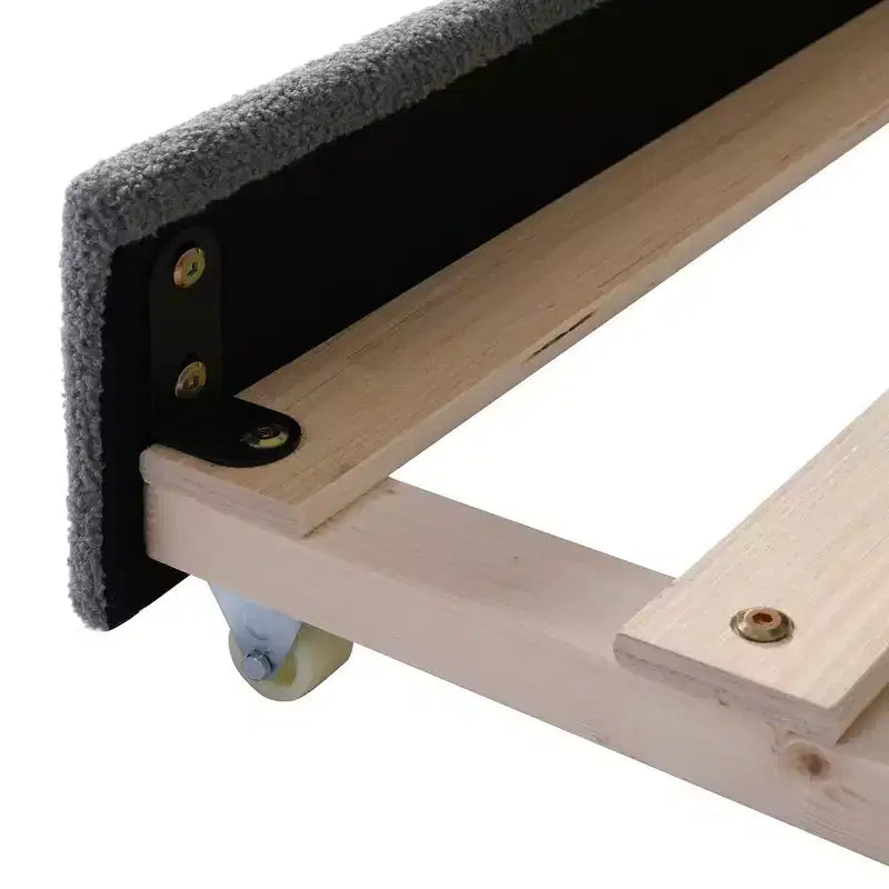 Divano Letto Imbottito con Letto Estraibile, Braccioli Contenitore e Audio Bluetooth
