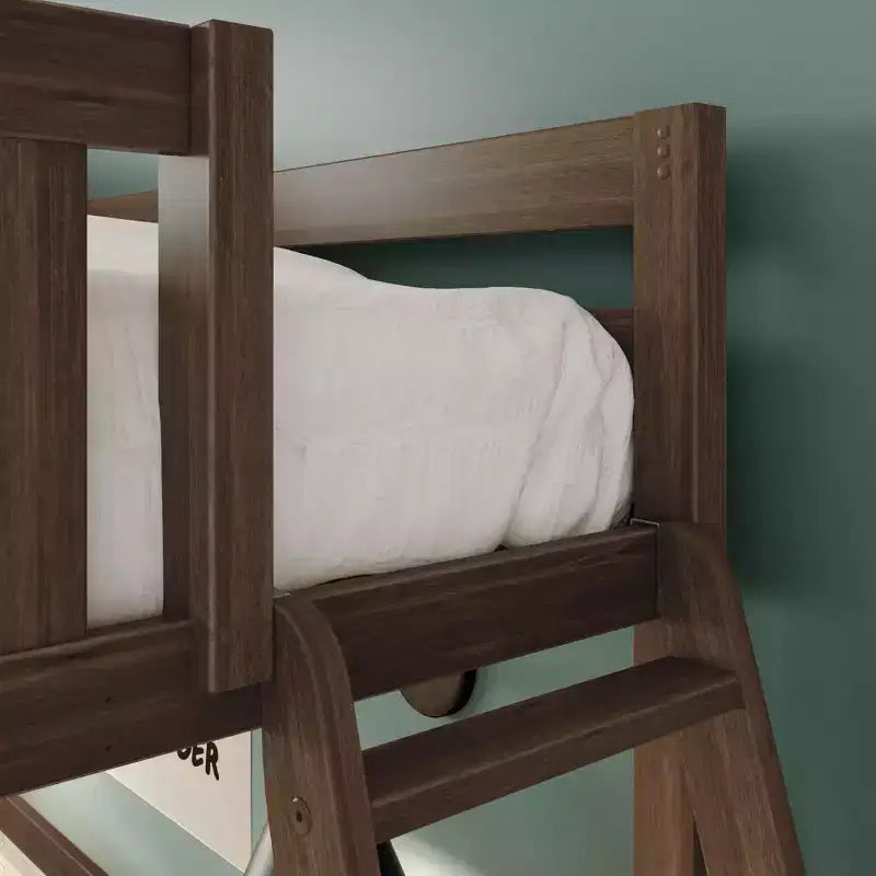 Letto alto a soppalco singolo con scaletta terminale