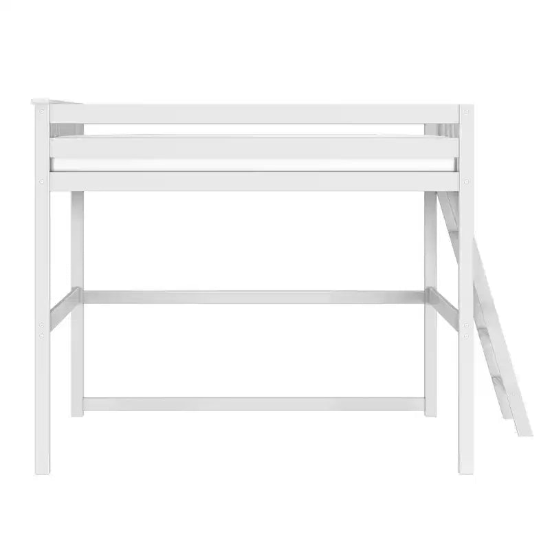 Letto alto a soppalco singolo con scaletta terminale