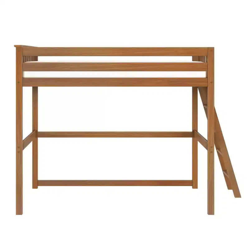 Letto alto a soppalco singolo con scaletta terminale