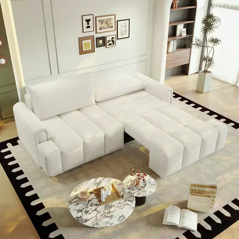Divano Letto Trasformabile con Contenitore Nascosto