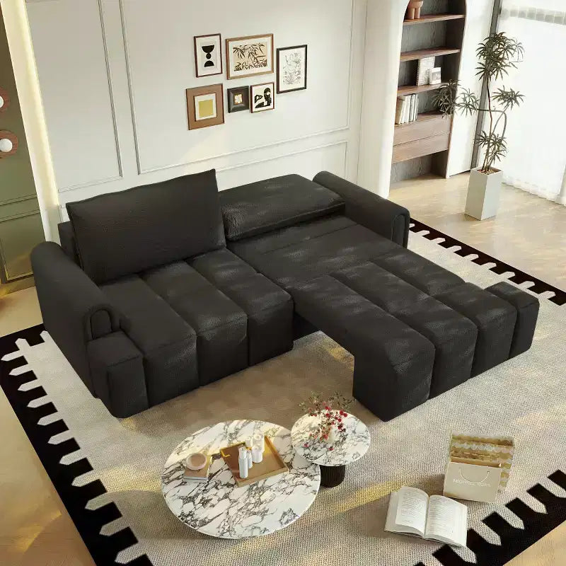 Divano Letto Trasformabile con Contenitore Nascosto