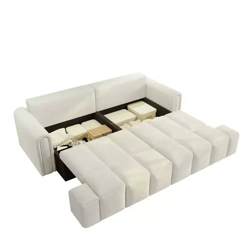 Divano Letto Trasformabile con Contenitore Nascosto