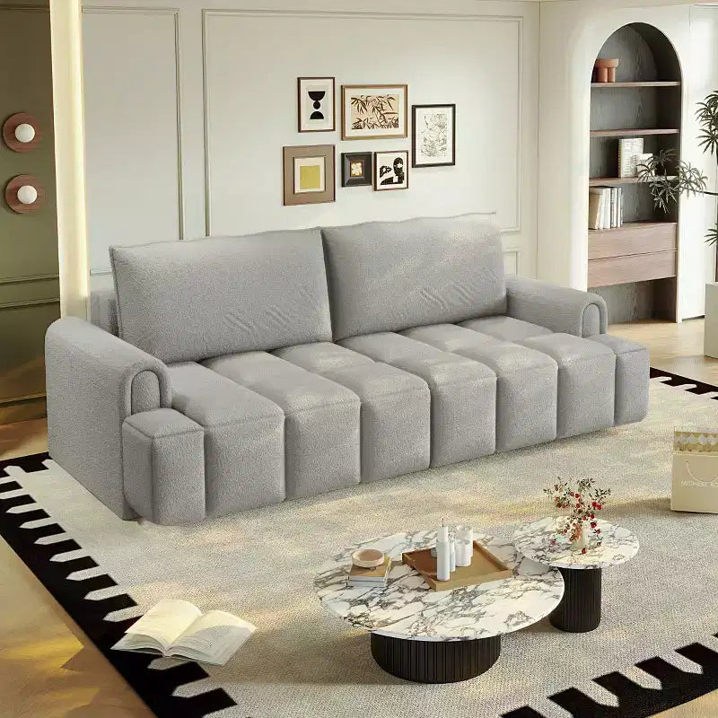 Divano Letto Trasformabile con Contenitore Nascosto