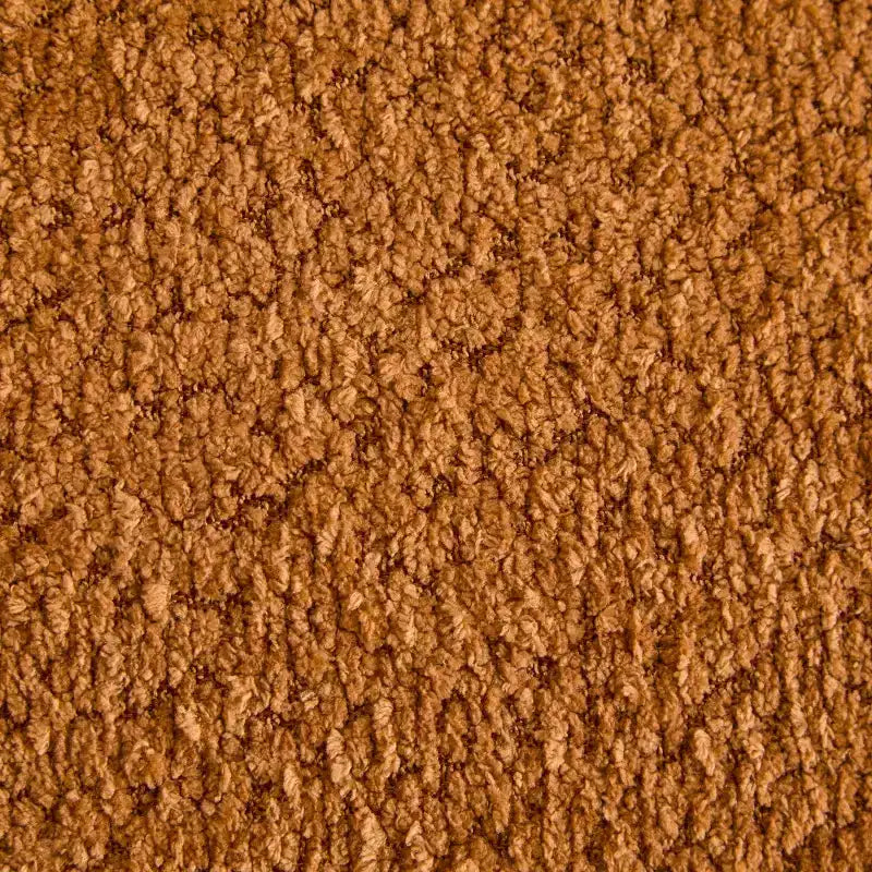 Divanetto Bouclé con Braccioli Quadrati Moderno da 77 Pollici con Base in Legno Massello