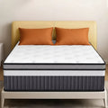 King Size Mattress, 14 Inch King Mattress Memory Foam & Pocket Spring Mattress for Motion Isolation & Silent Sleep, Medium Comfort, Pressure Relieving
