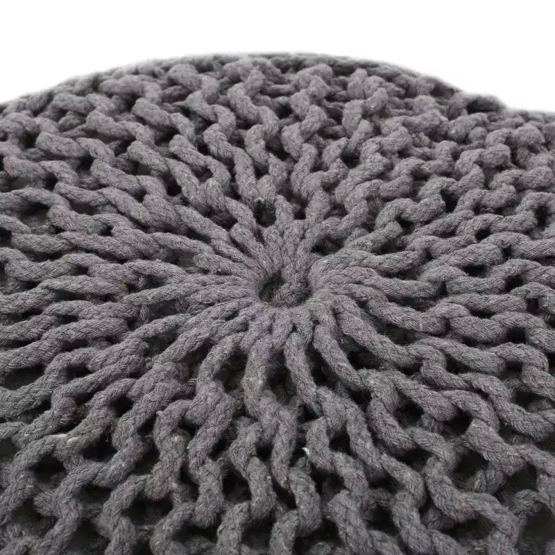 Poltrona a sacco in tessuto intrecciato con Memory Foam