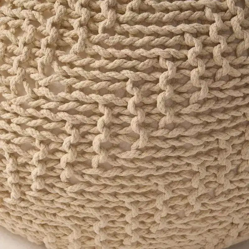 Poltrona a sacco in tessuto intrecciato con Memory Foam