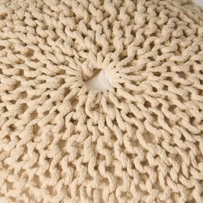 Poltrona a sacco in tessuto intrecciato con Memory Foam