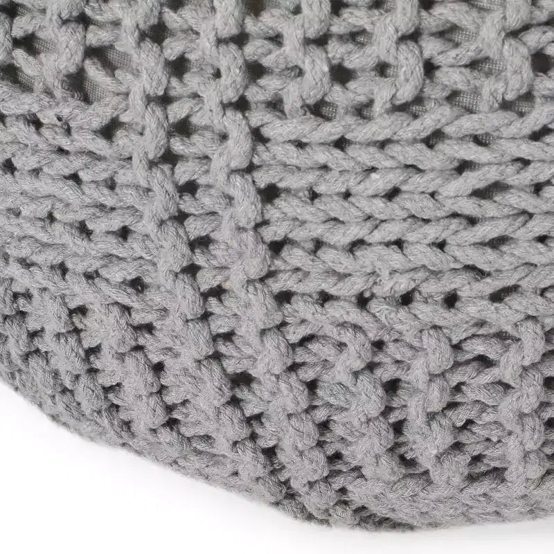 Poltrona a sacco in tessuto intrecciato con Memory Foam