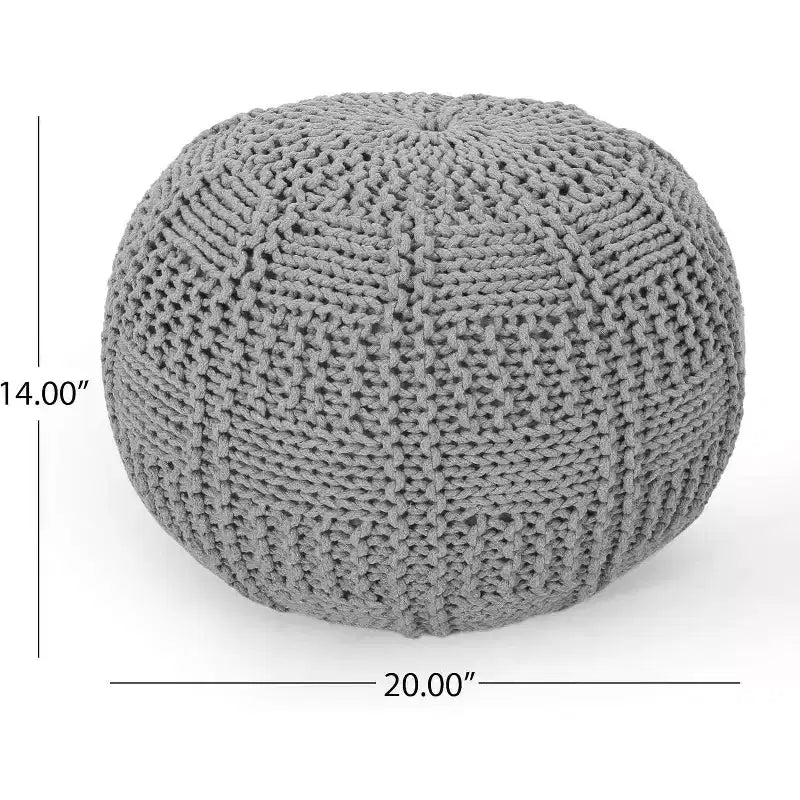 Poltrona a sacco in tessuto intrecciato con Memory Foam