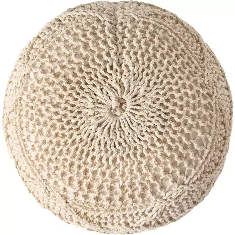 Poltrona a sacco in tessuto intrecciato con Memory Foam