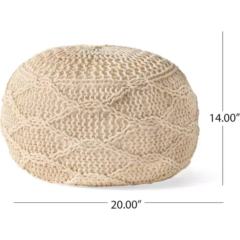Poltrona a sacco in tessuto intrecciato con Memory Foam