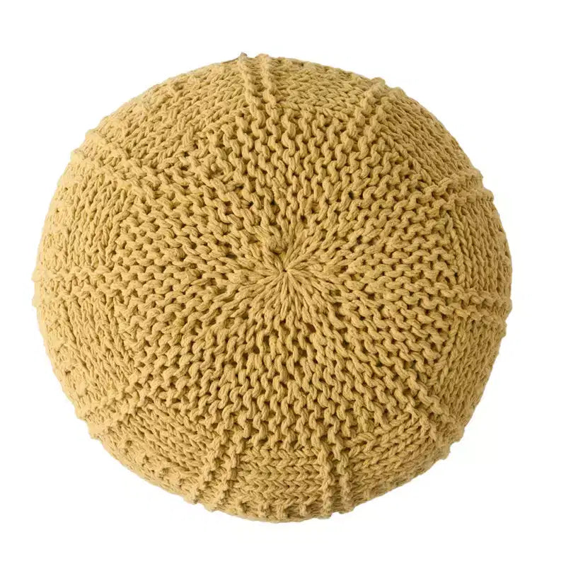 Poltrona a sacco in tessuto intrecciato con Memory Foam