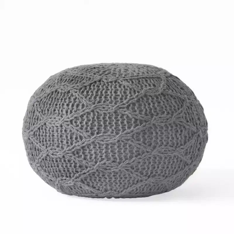 Poltrona a sacco in tessuto intrecciato con Memory Foam