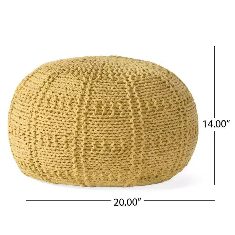 Poltrona a sacco in tessuto intrecciato con Memory Foam