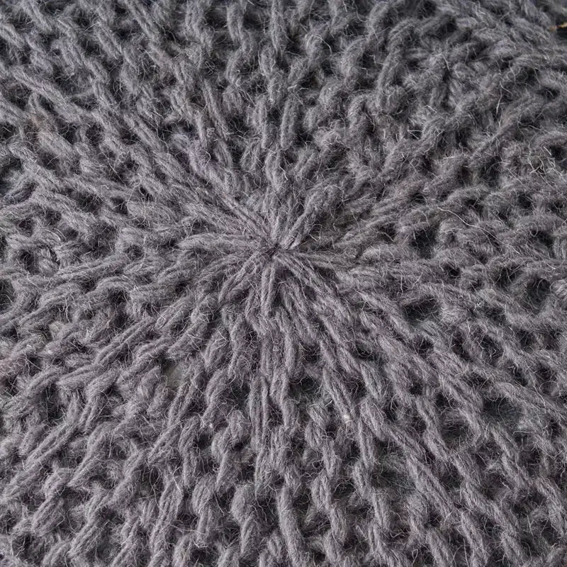 Poltrona a sacco in tessuto intrecciato con Memory Foam