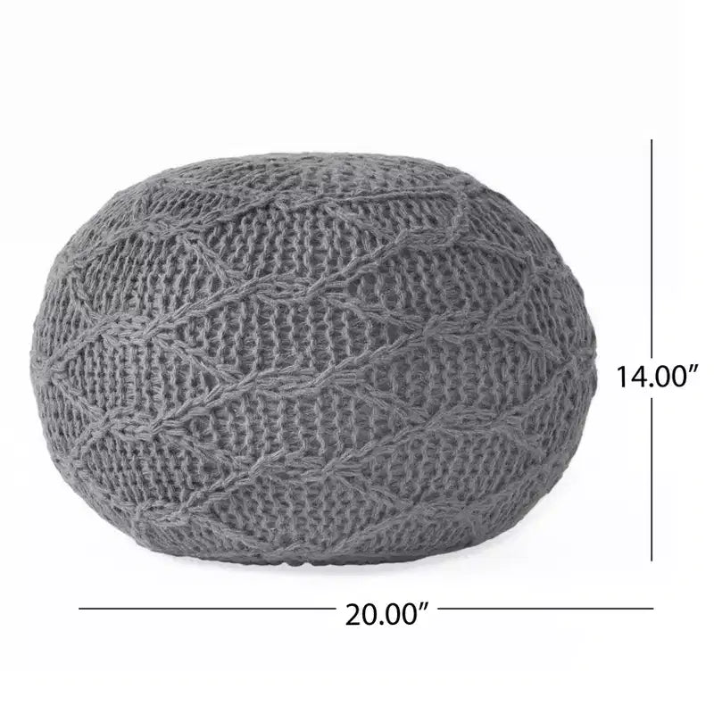 Poltrona a sacco in tessuto intrecciato con Memory Foam