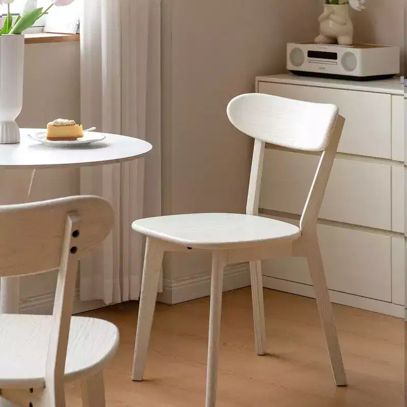 Sedia da pranzo Mid-Century Modern in rovere massiccio