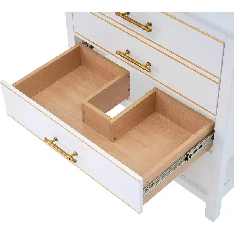 Mobile bagno da 75 cm con cassetti e vano a giorno
