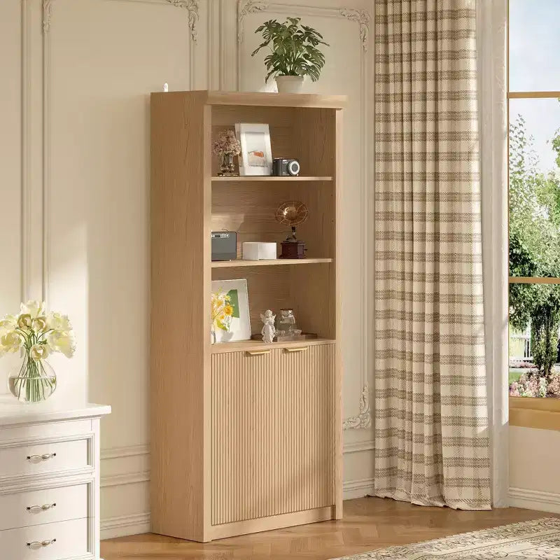 Libreria a 5 Ripiani con Ante, da 178 cm