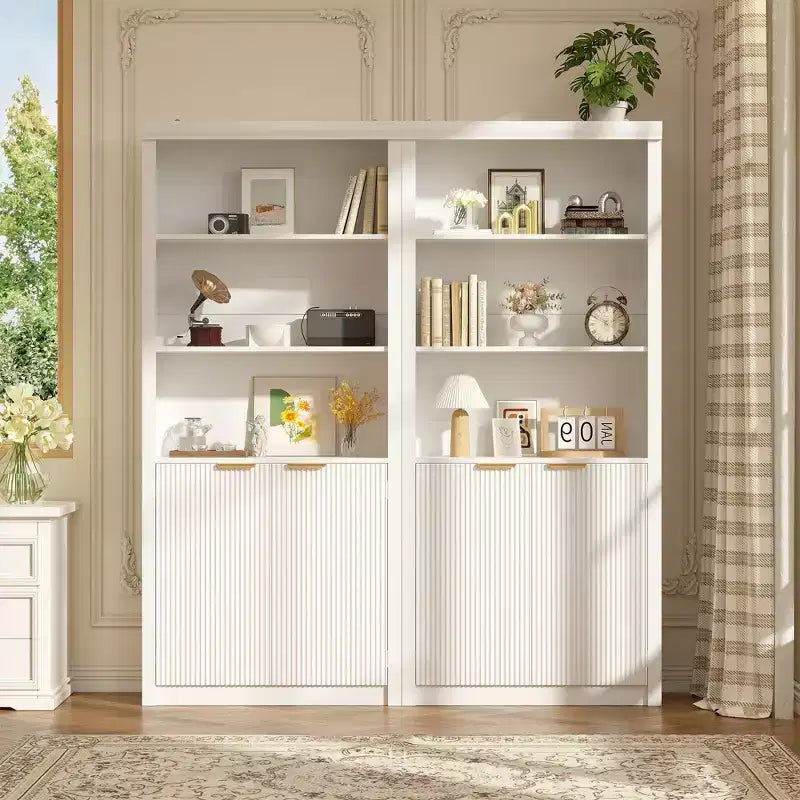 Libreria a 5 Ripiani con Ante, da 178 cm