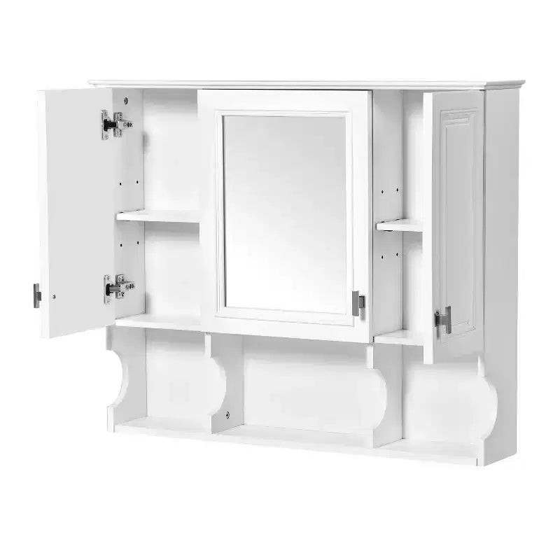 Armadietto a specchio da parete 35 x 28 con mensole aperte
