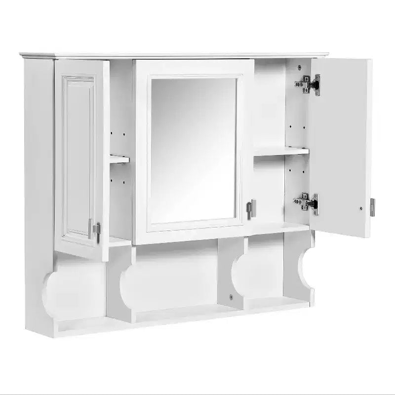 Armadietto a specchio da parete 35 x 28 con mensole aperte